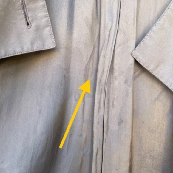 Vintage Linda Richards Full-Length Dark Taupe Trench Coat Sz M/L - Picture 10 of 13